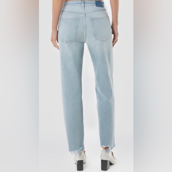 NWT Etica Tyler Vintage Straight Sz 27 Sea Foam Distressed - Picture 2 of 11